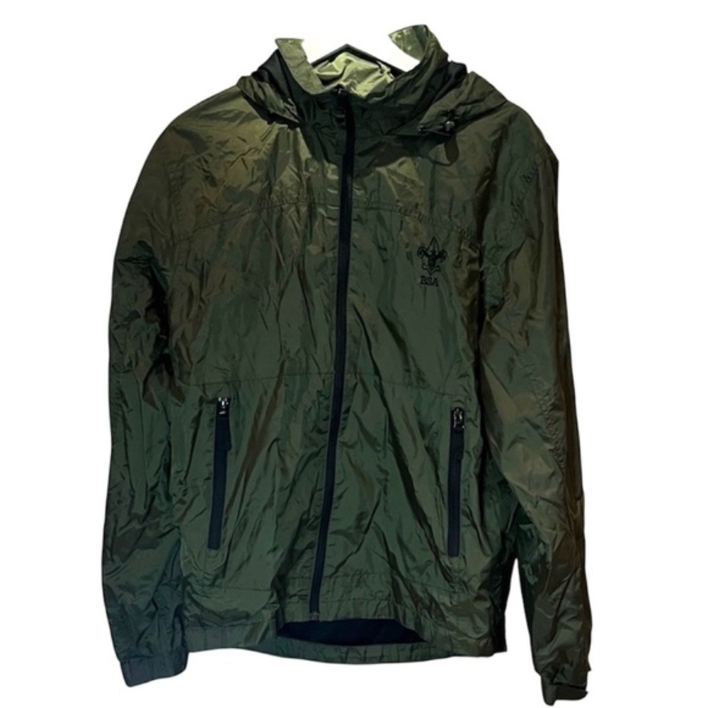 Boy Scouts BSA adult Wind Tech Jacket Green Size Medium